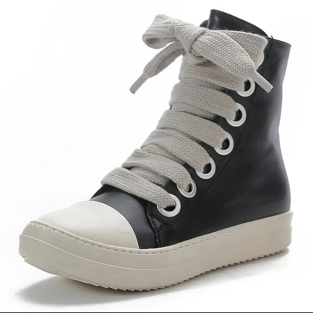 Little/Big Kids GG PU Leather Hightop Canvas Sneaker