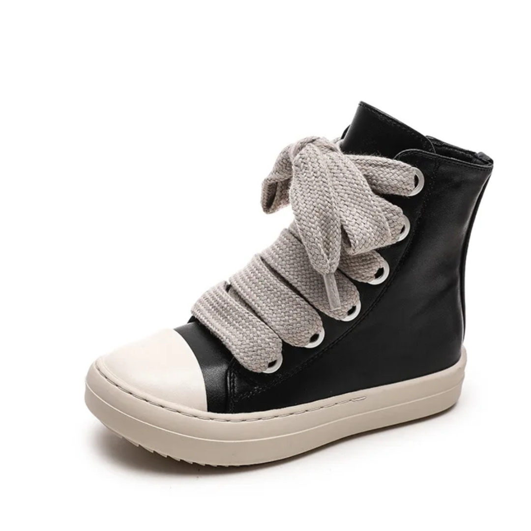 Little/Big Kids GG PU Leather Hightop Canvas Sneaker