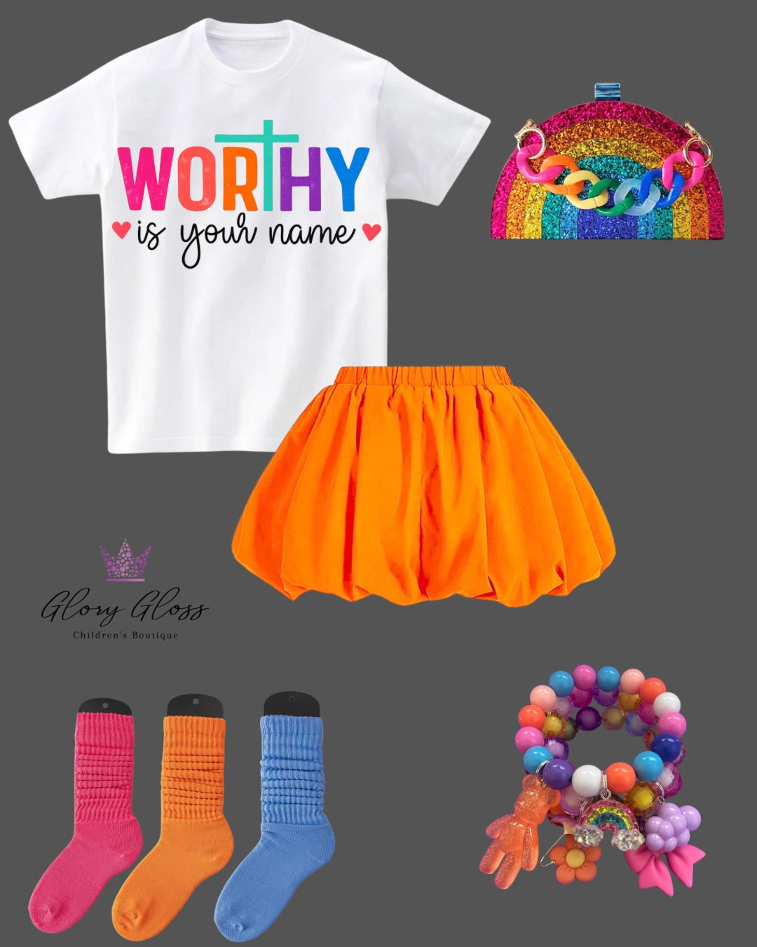 Color Me Worthy Skirt 🌈